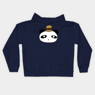 Hamburger Panda Face Kids Hoodie